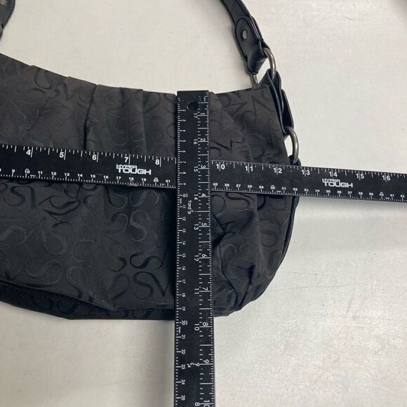 SIMPLY VERA Vera Wang Shoulder Signature Bag Black With Gold Lining Size 13X7.75 - Picture 3 of 11